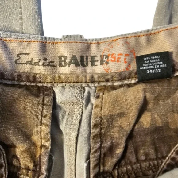 Eddie Bauer Ripstop Heritage Cargo Pant 34x32 (Actual 34x27) Outdoor‎ Workwear - Picture 6 of 12